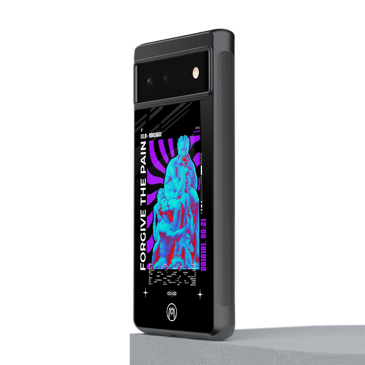 forgive the pain back phone cover | glass case for google pixel 6