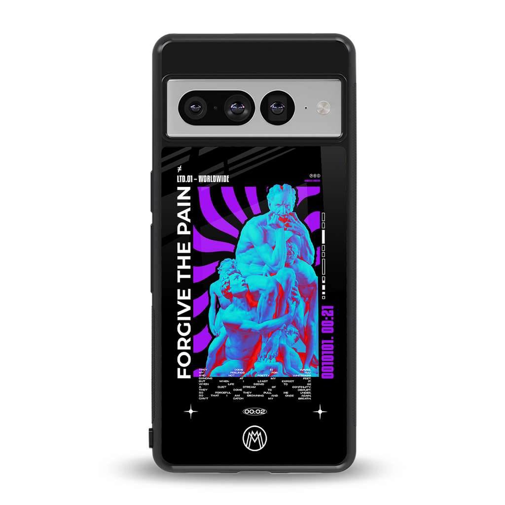 forgive the pain back phone cover | glass case for google pixel 7 pro