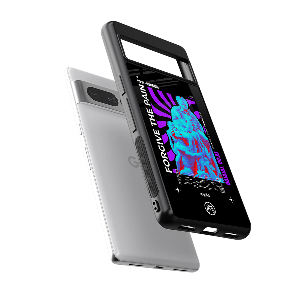 forgive the pain back phone cover | glass case for google pixel 7 pro