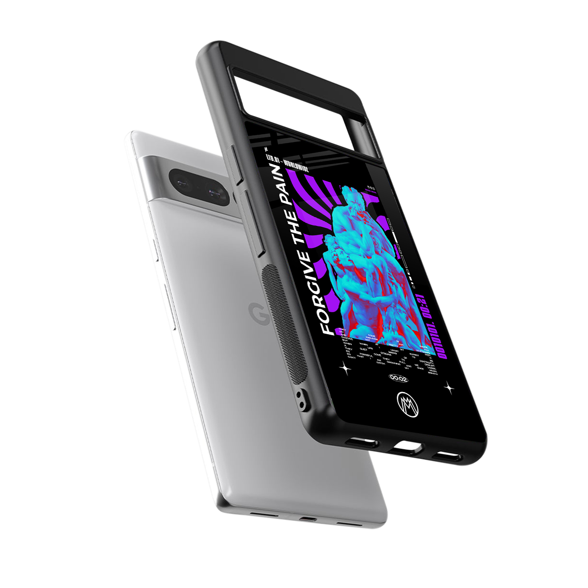 forgive the pain back phone cover | glass case for google pixel 7 pro
