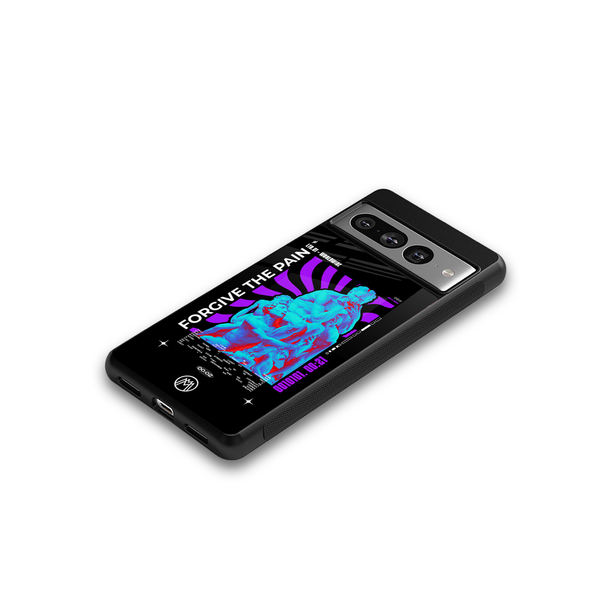 forgive the pain back phone cover | glass case for google pixel 7 pro