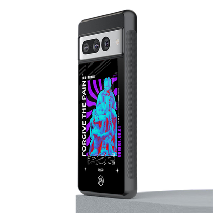 forgive the pain back phone cover | glass case for google pixel 7 pro