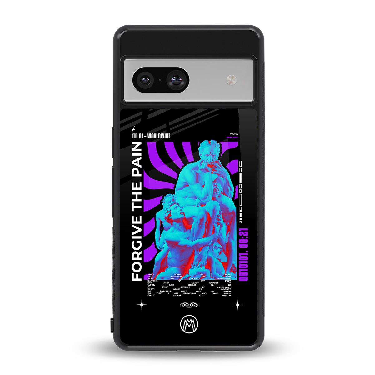forgive the pain back phone cover | glass case for Google Pixel 7