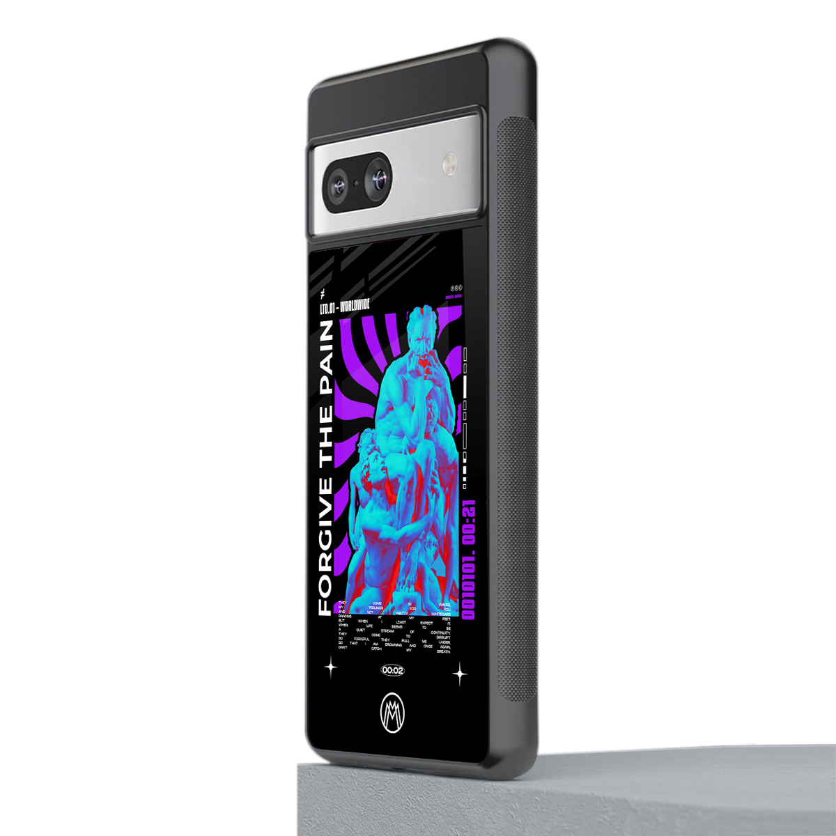 forgive the pain back phone cover | glass case for Google Pixel 7A