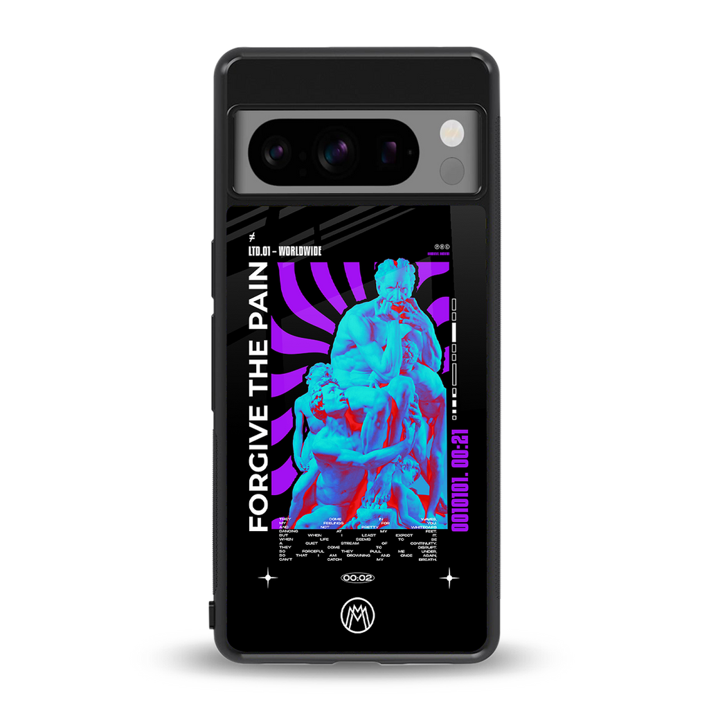 forgive the pain back phone cover | glass case for google pixel 8 pro