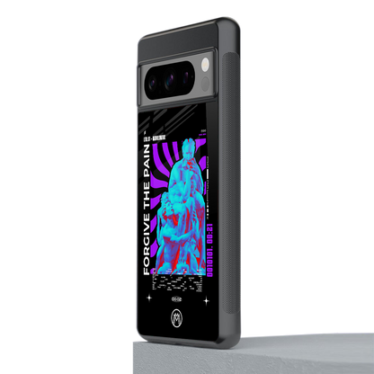 forgive the pain back phone cover | glass case for google pixel 8 pro