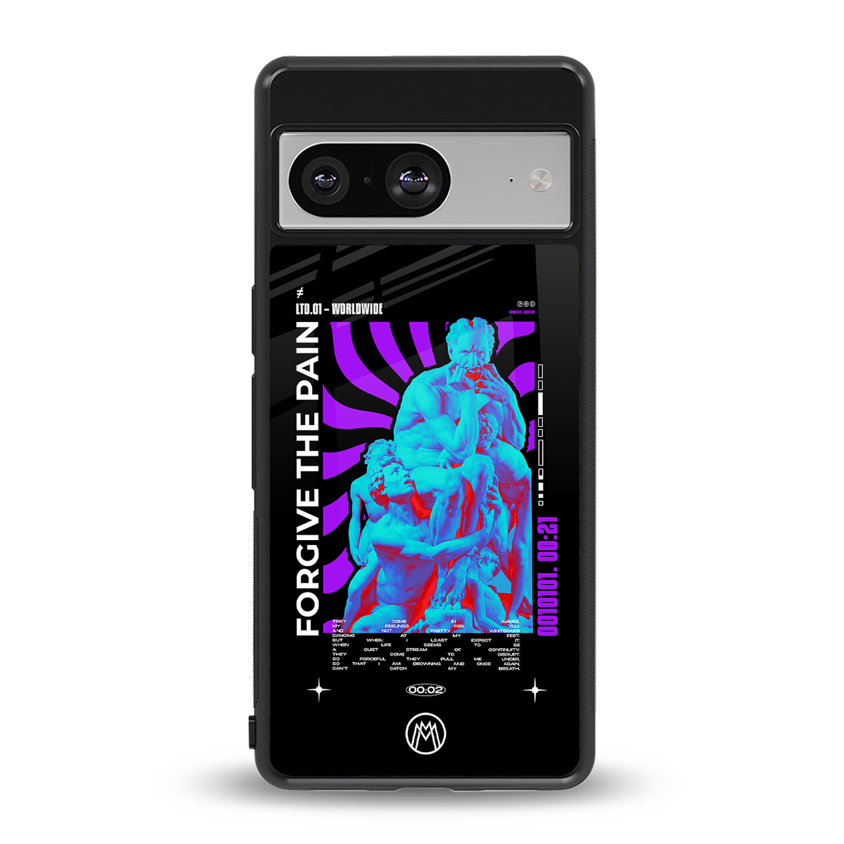 forgive the pain back phone cover | glass case for Google Pixel 8