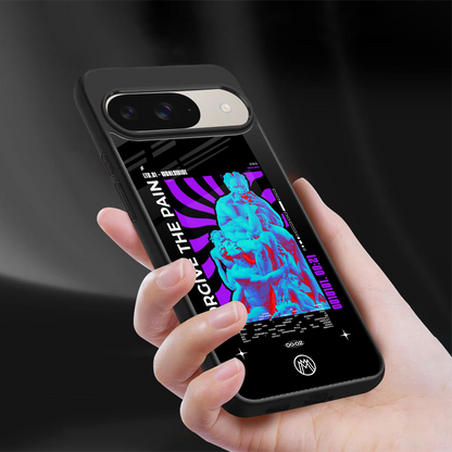 forgive the pain back phone cover | glass case for google pixel 9