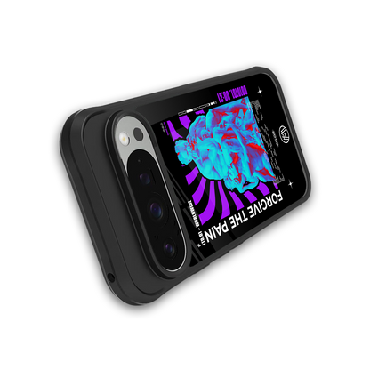 forgive the pain back phone cover | glass case for google pixel 9 pro xl