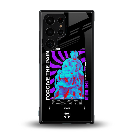 forgive the pain back phone cover | glass case for samsung galaxy s24 ultra