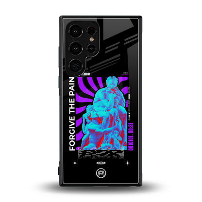 forgive the pain back phone cover | glass case for samsung galaxy s23 ultra