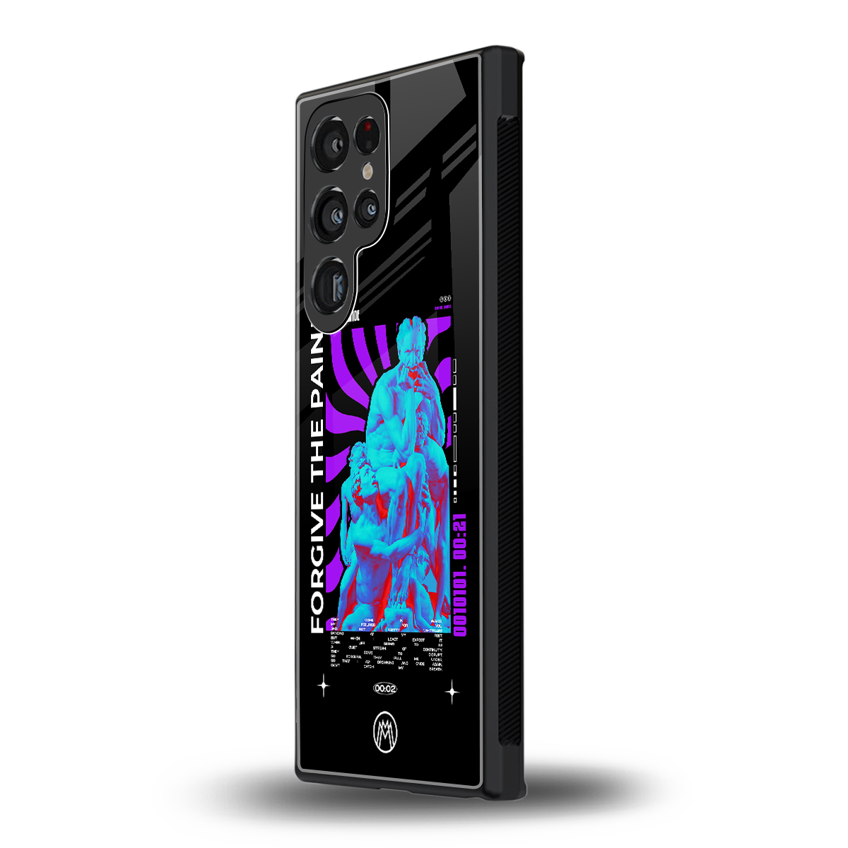 forgive the pain back phone cover | glass case for samsung galaxy s23 ultra