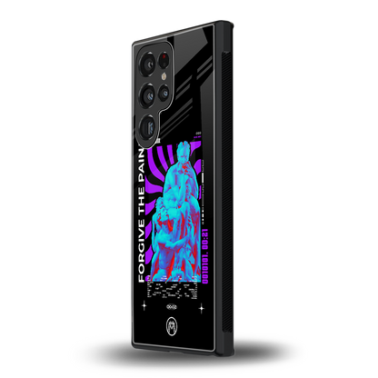 forgive the pain back phone cover | glass case for samsung galaxy s23 ultra