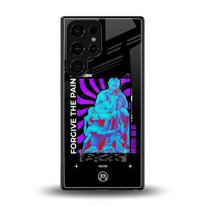 forgive the pain back phone cover | glass case for samsung galaxy s25 ultra