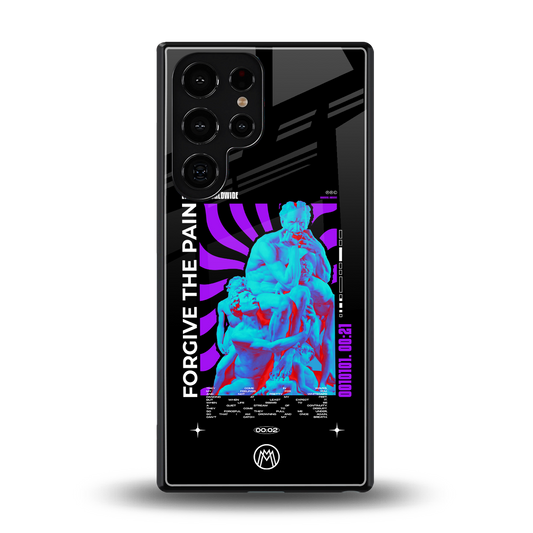 forgive the pain back phone cover | glass case for samsung galaxy s25 ultra