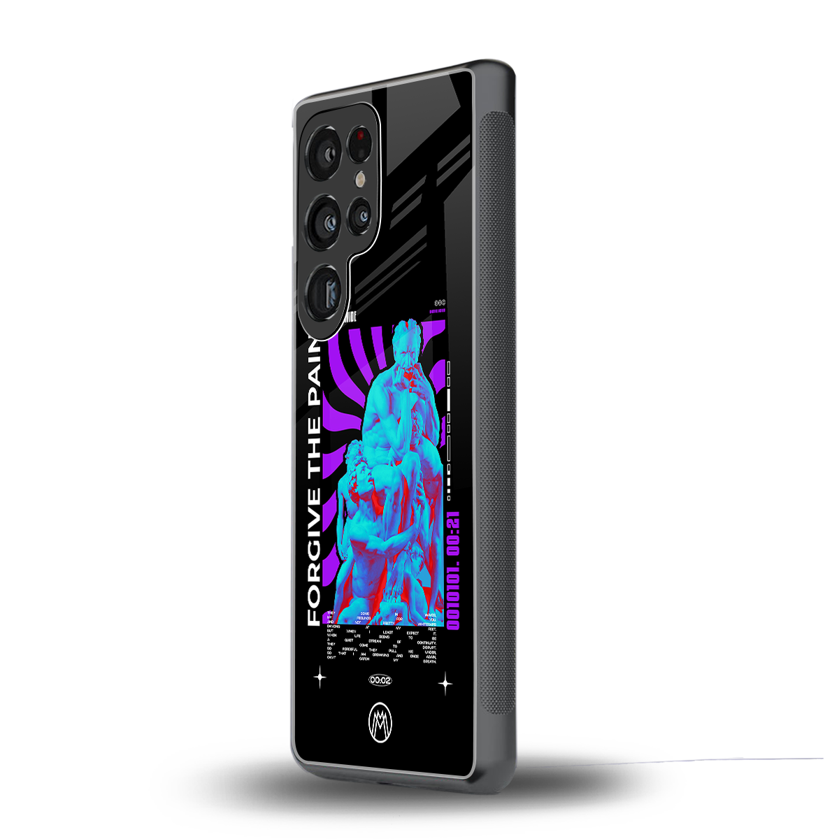 forgive the pain back phone cover | glass case for samsung galaxy s25 ultra