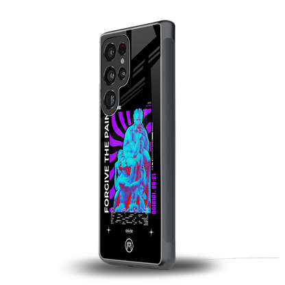 forgive the pain back phone cover | glass case for samsung galaxy s25 ultra