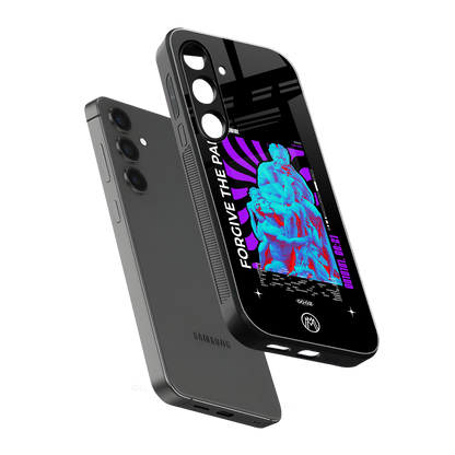 forgive the pain back phone cover | glass case for samsung galaxy s24 fe