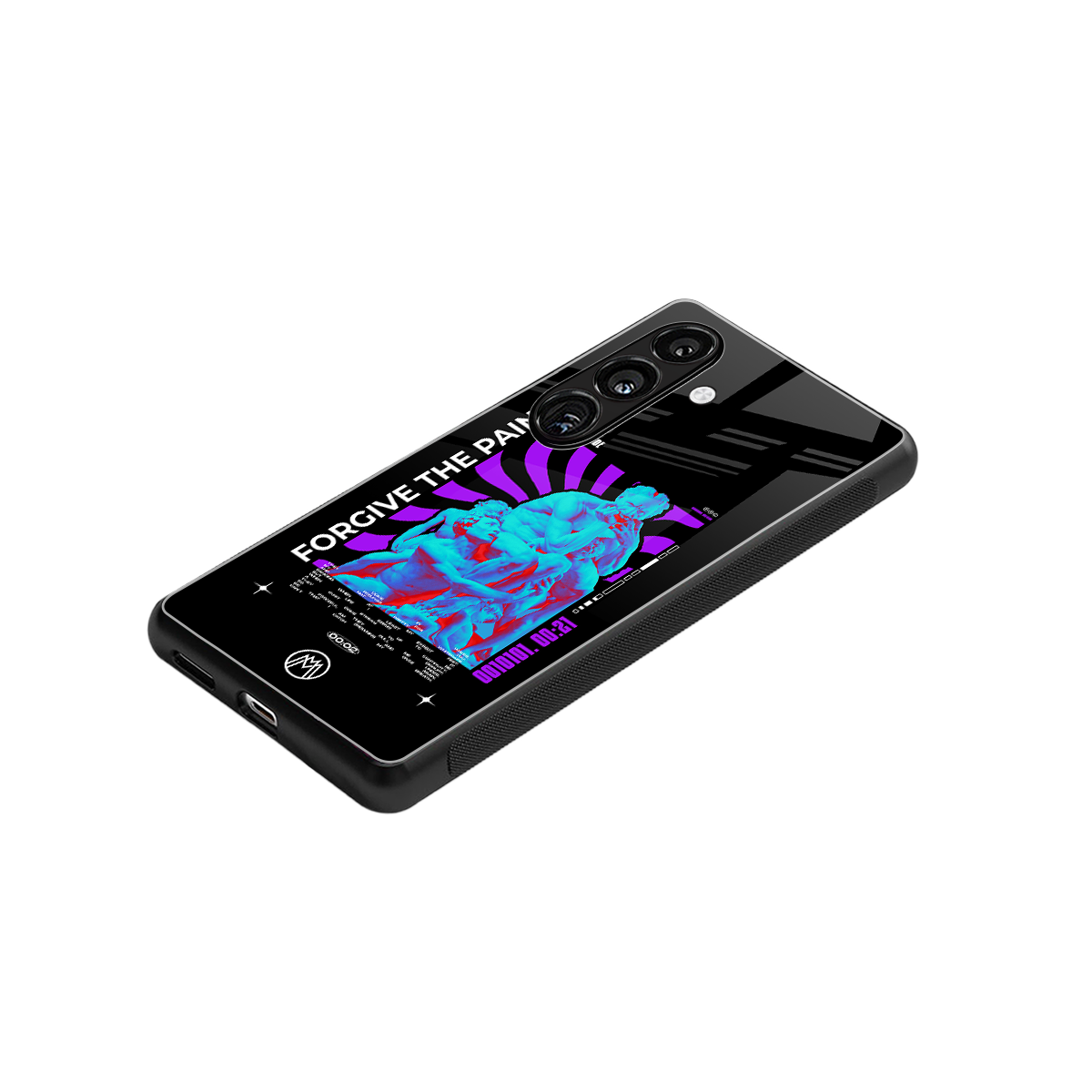 forgive the pain back phone cover | glass case for samsung galaxy s24