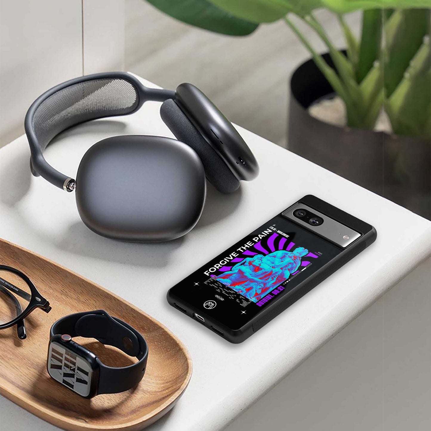 forgive the pain back phone cover | glass case for samsung galaxy s23 plus