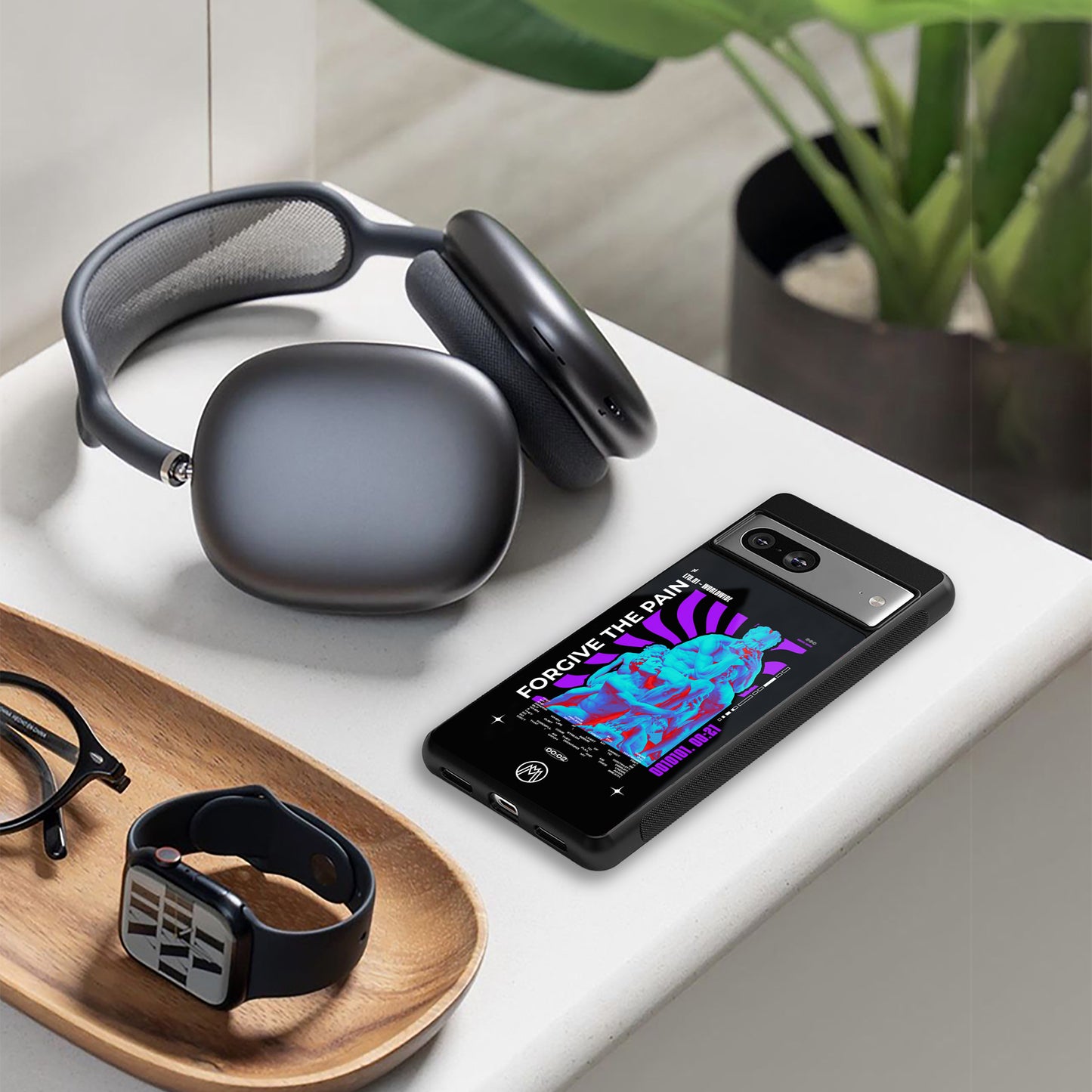 forgive the pain back phone cover | glass case for iphone 16 pro