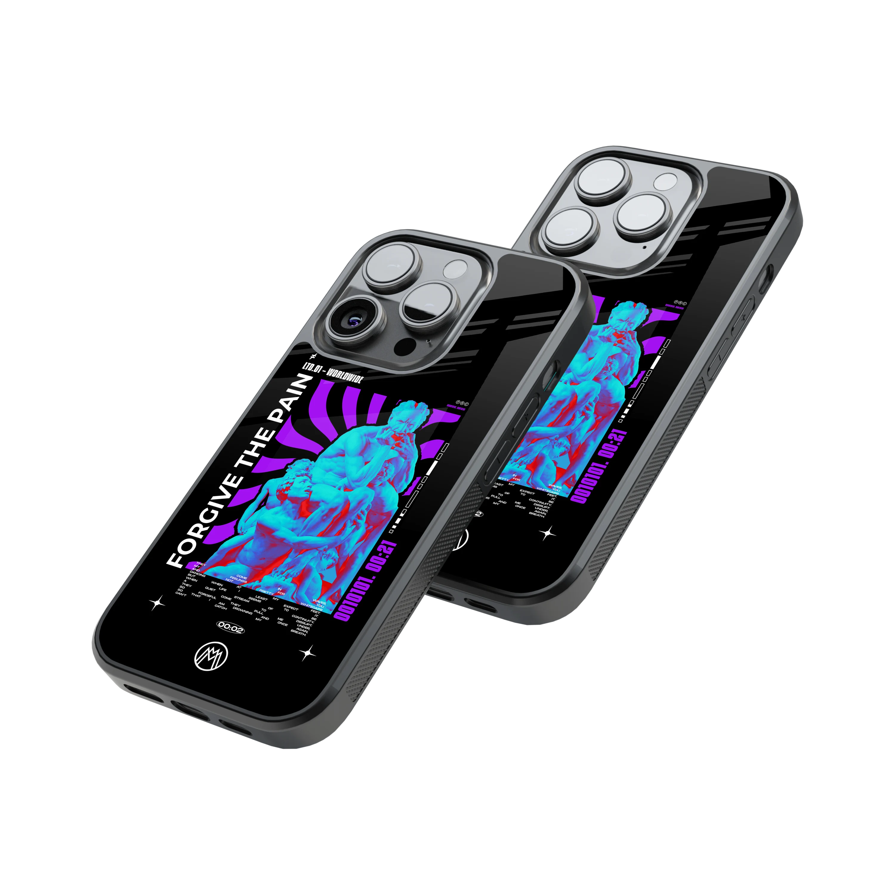 Protective Glass Back Phone Case Compatible with iPhone, Samsung, OnePlus, Pixel & More