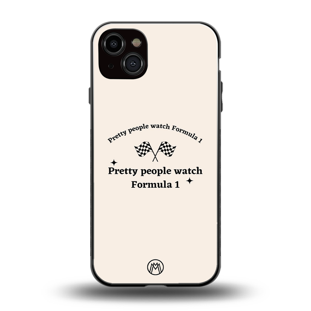 formula 1 back phone cover | glass case for iphone 15 plus