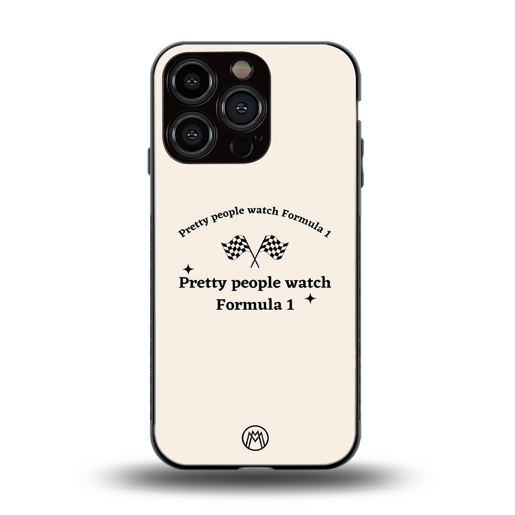 formula 1 back phone cover | glass case for iphone 16 pro