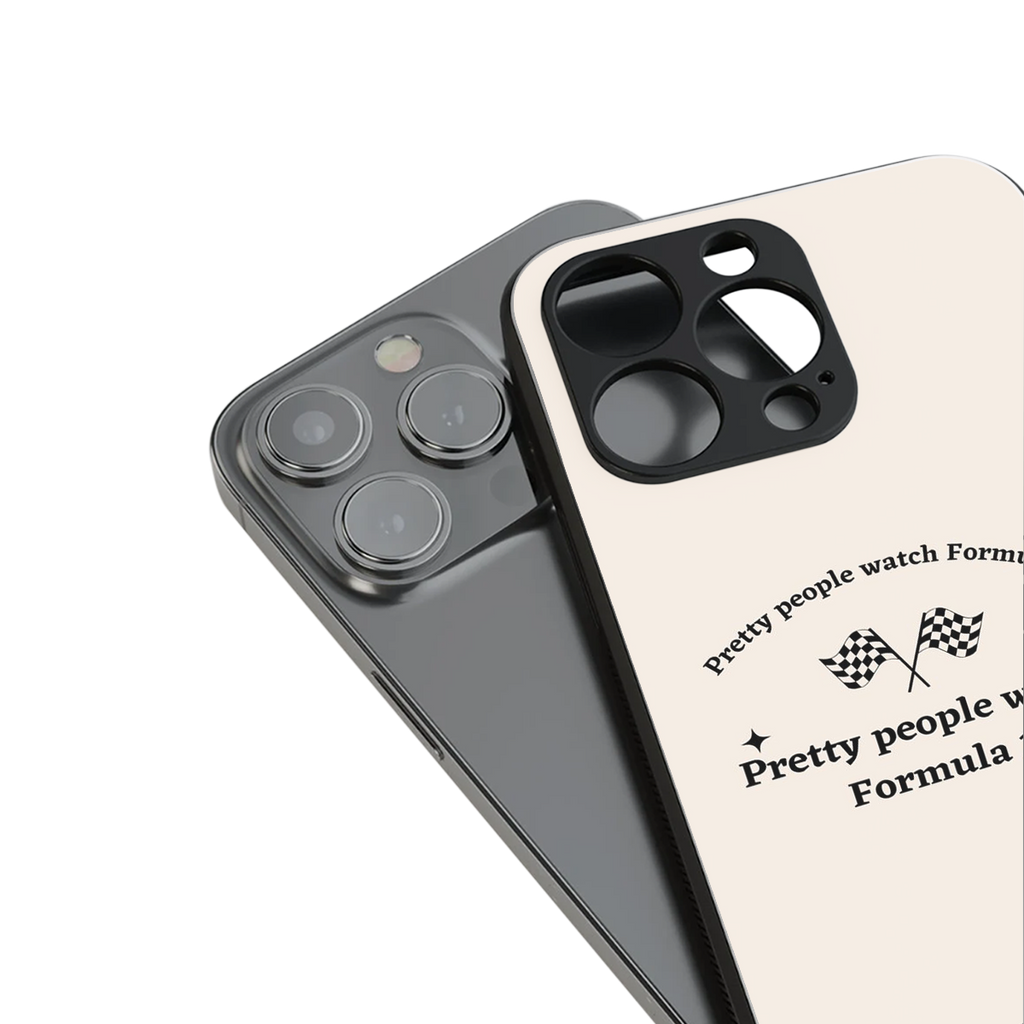 formula 1 back phone cover | glass case for iphone 16 pro