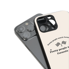 formula 1 back phone cover | glass case for iphone 16 pro