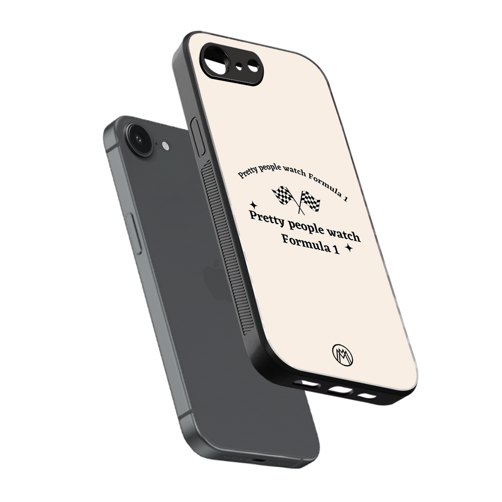 formula 1 back phone cover | glass case for iphone 16e
