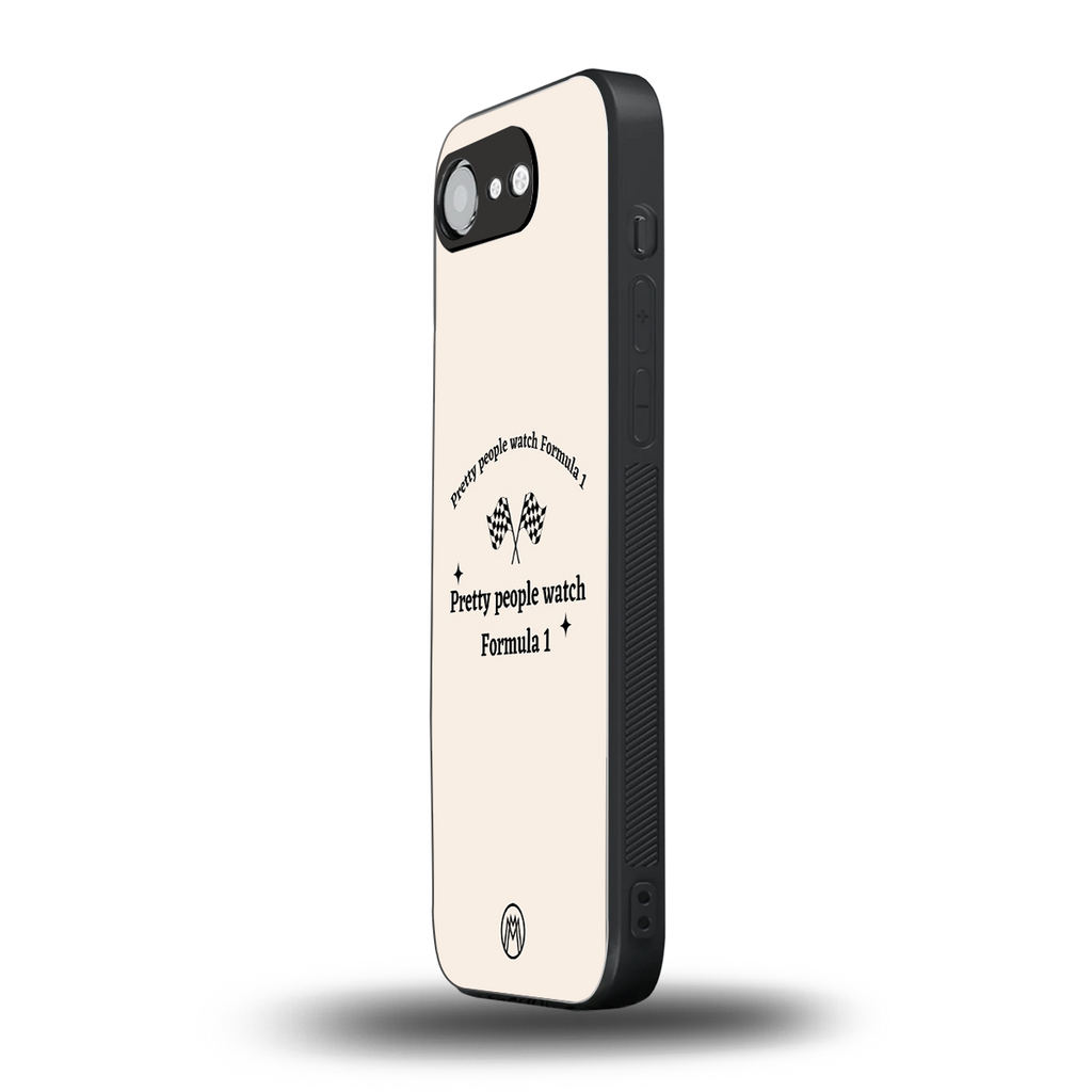 formula 1 back phone cover | glass case for iphone 16e
