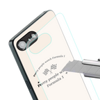 formula 1 back phone cover | glass case for iphone 16e