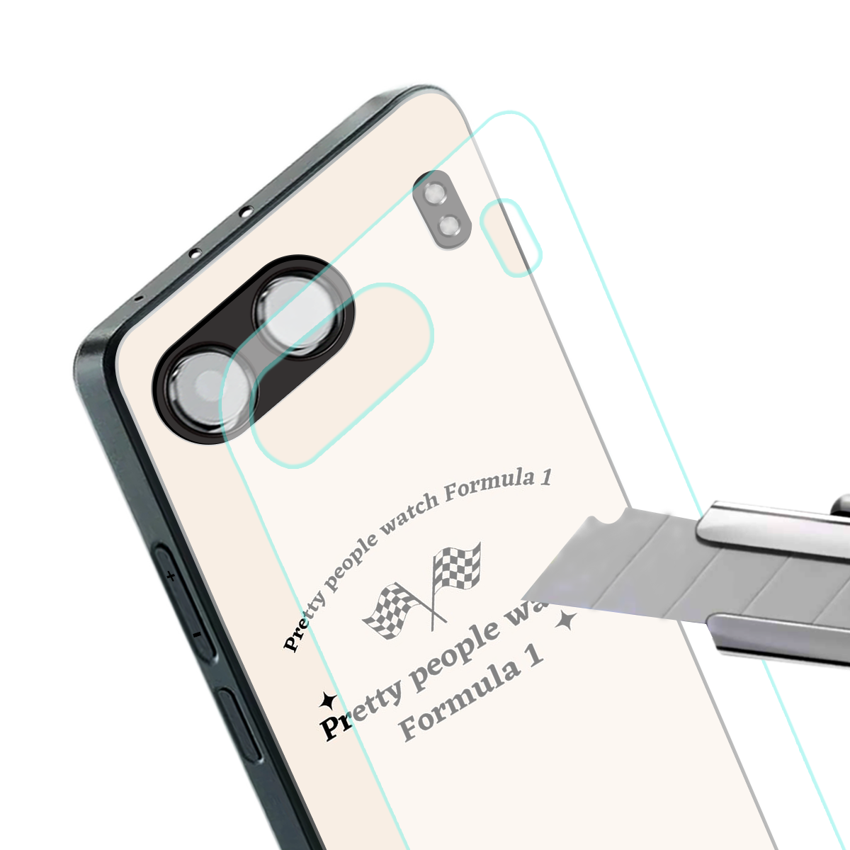 formula 1 back phone cover | glass case for oneplus nord 4