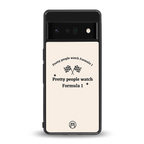 formula 1 back phone cover | glass case for google pixel 6 pro