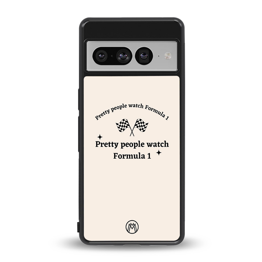 formula 1 back phone cover | glass case for google pixel 7 pro