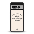 formula 1 back phone cover | glass case for google pixel 7 pro