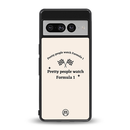 formula 1 back phone cover | glass case for google pixel 7 pro