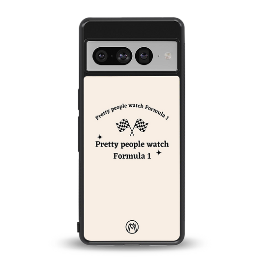 formula 1 back phone cover | glass case for google pixel 7 pro