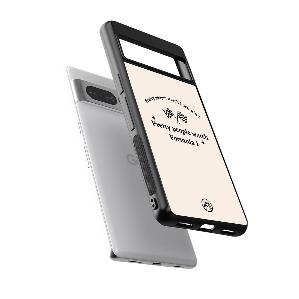 formula 1 back phone cover | glass case for google pixel 7 pro