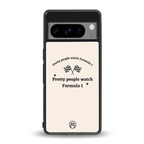 formula 1 back phone cover | glass case for google pixel 8 pro