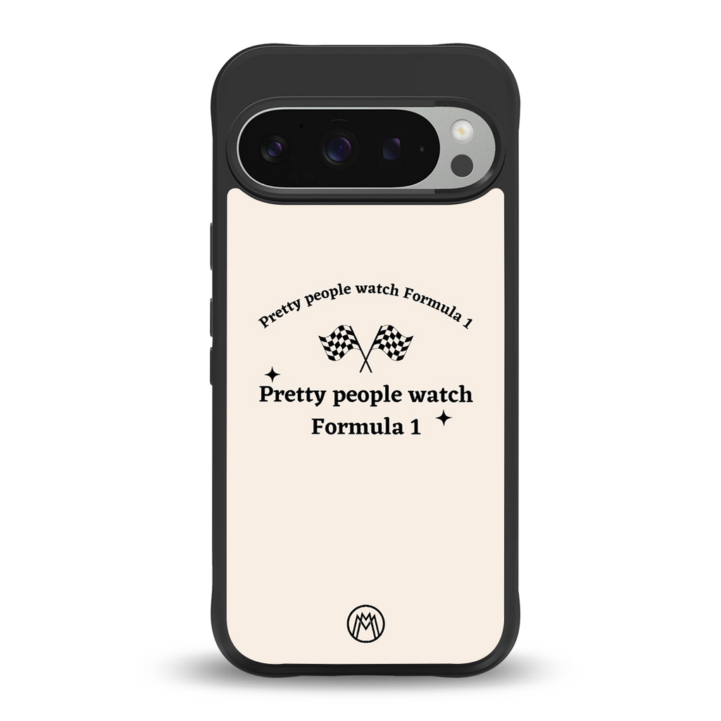 formula 1 back phone cover | glass case for google pixel 9 pro xl
