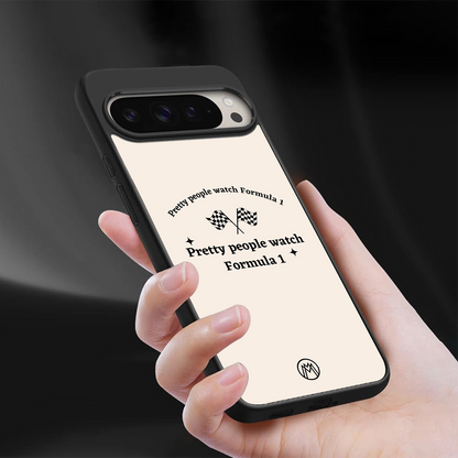 formula 1 back phone cover | glass case for google pixel 9 pro