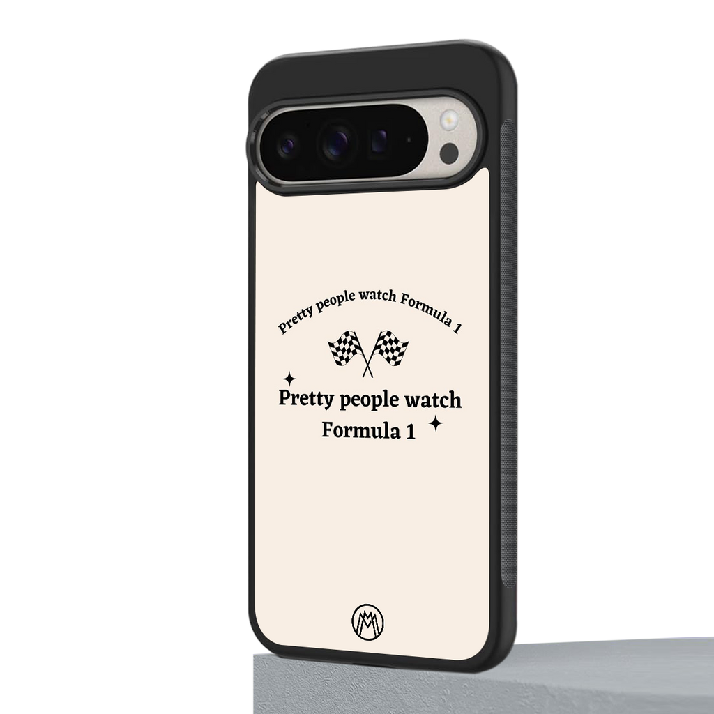 formula 1 back phone cover | glass case for google pixel 9 pro