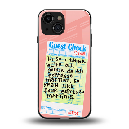 four espresso martinis back phone cover | glass case for iphone 13 mini