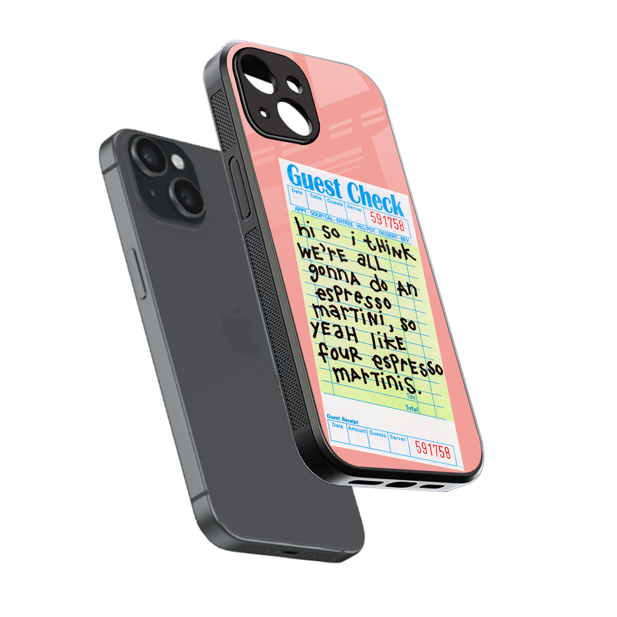 four espresso martinis back phone cover | glass case for iphone 13 mini