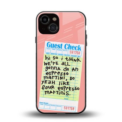 four espresso martinis back phone cover | glass case for iphone 13