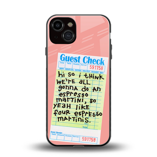 four espresso martinis back phone cover | glass case for iphone 13