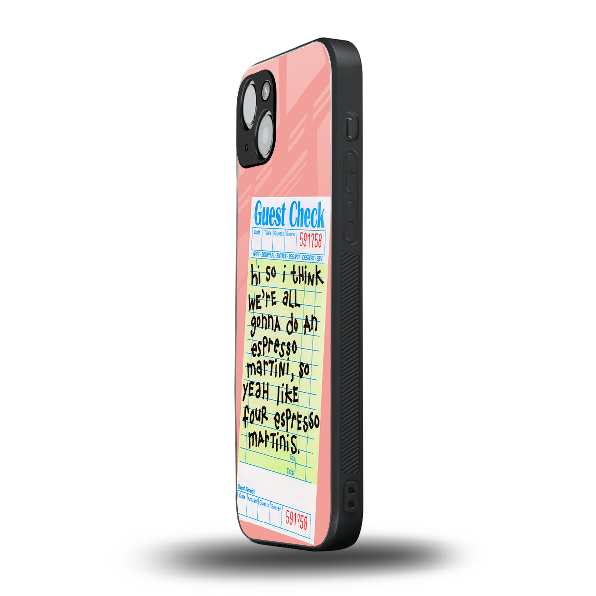 four espresso martinis back phone cover | glass case for iphone 14 plus