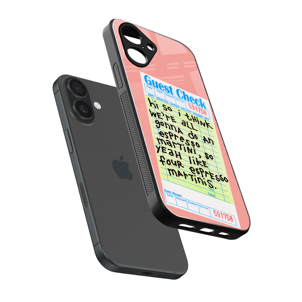 four espresso martinis back phone cover | glass case for iphone 16
